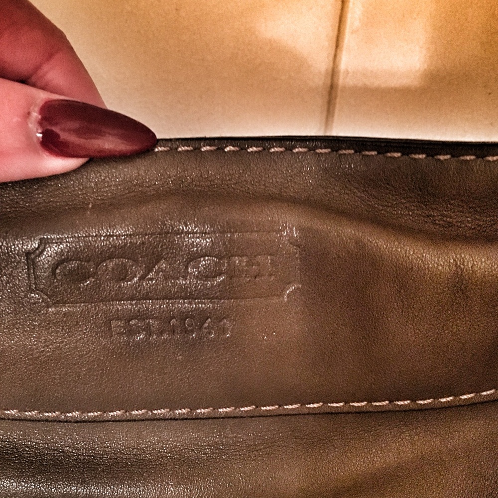 Vintage Coach Leather Shoulder / cross body Bag - Picture 3 of 4